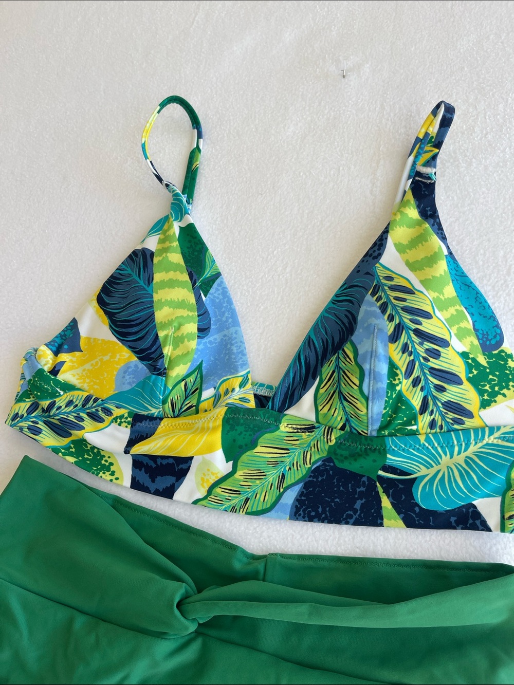 Aerie Tropical Print High Waisted Bikini Set Size Medium - Picture 2 of 4